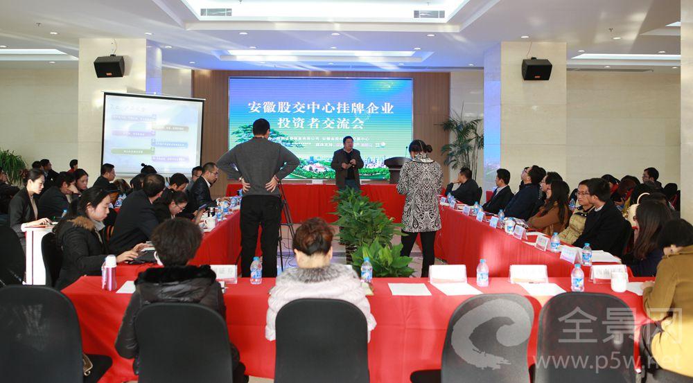 安徽股交中心挂牌企业投资者交流会现场图片